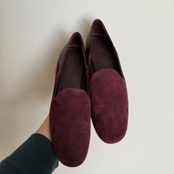VINCE Marley Venetian Loafer In Bordeaux | Women’s Size US 9.5/ EU 39.5 - Picture 2 of 7